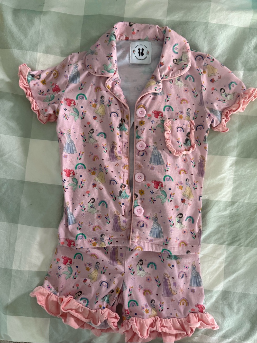Disney Princess Pajama Shorts Set